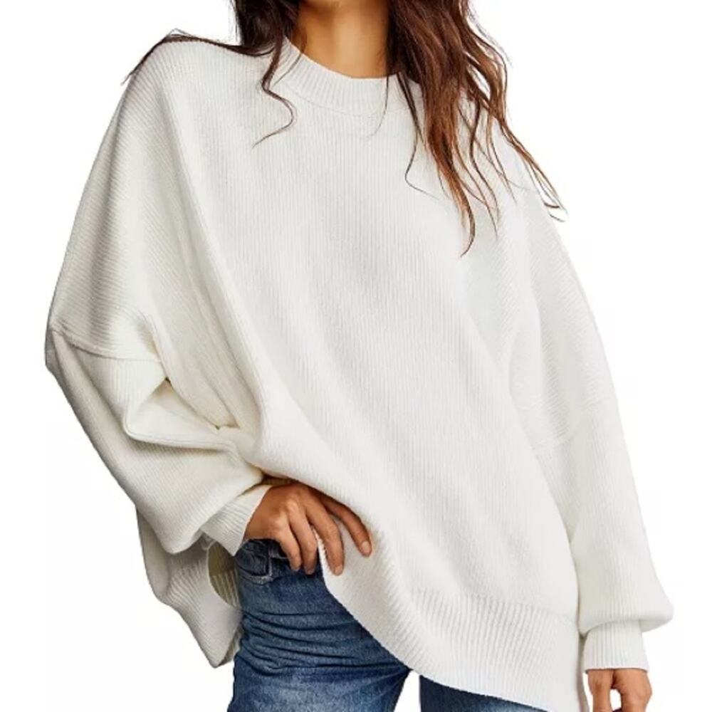 Free People Women's Easy Street Tunic Sweater size Small